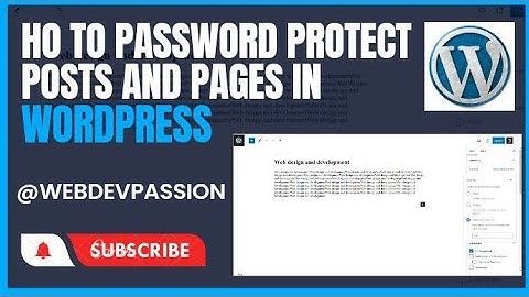 How to password protect posts and pages in WordPress | WordPress tutorial in urdu