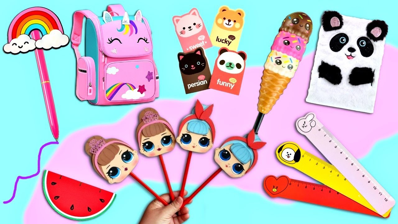 30 DIY SCHOOL SUPPLIES IDEAS - BACK TO SCHOOL HACKS - YouTube