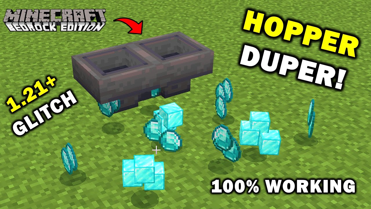 New Best Ever Hopper Duplication Glitch in Minecraft Bedrock Edition 1.21.92 - Minecraft Bedrock