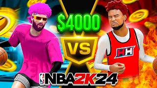 Double H challenged me to a $4,000 WAGER, and I accepted. (NBA 2K24)