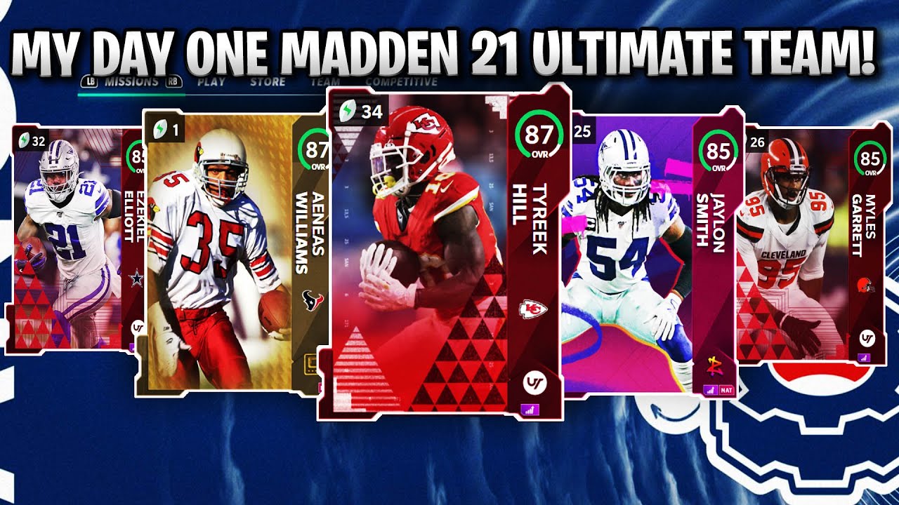 MY DAY ONE MADDEN 21 ULTIMATE TEAM LINEUP! MADDEN 21 ULTIMATE TEAM