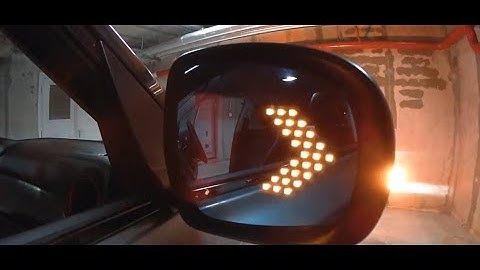 VW | MIRROR turn LED arrow LIGHT glass installation