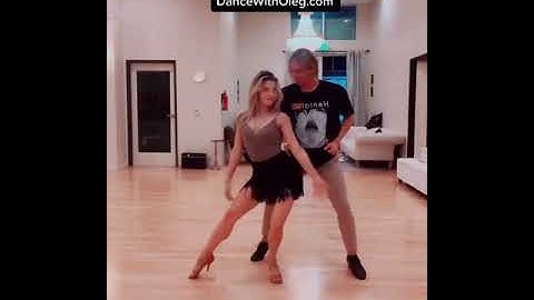 Samba Whisk Basic Steps - ballroom dance lessons in Los Angeles with Oleg Astakhov  #shorts