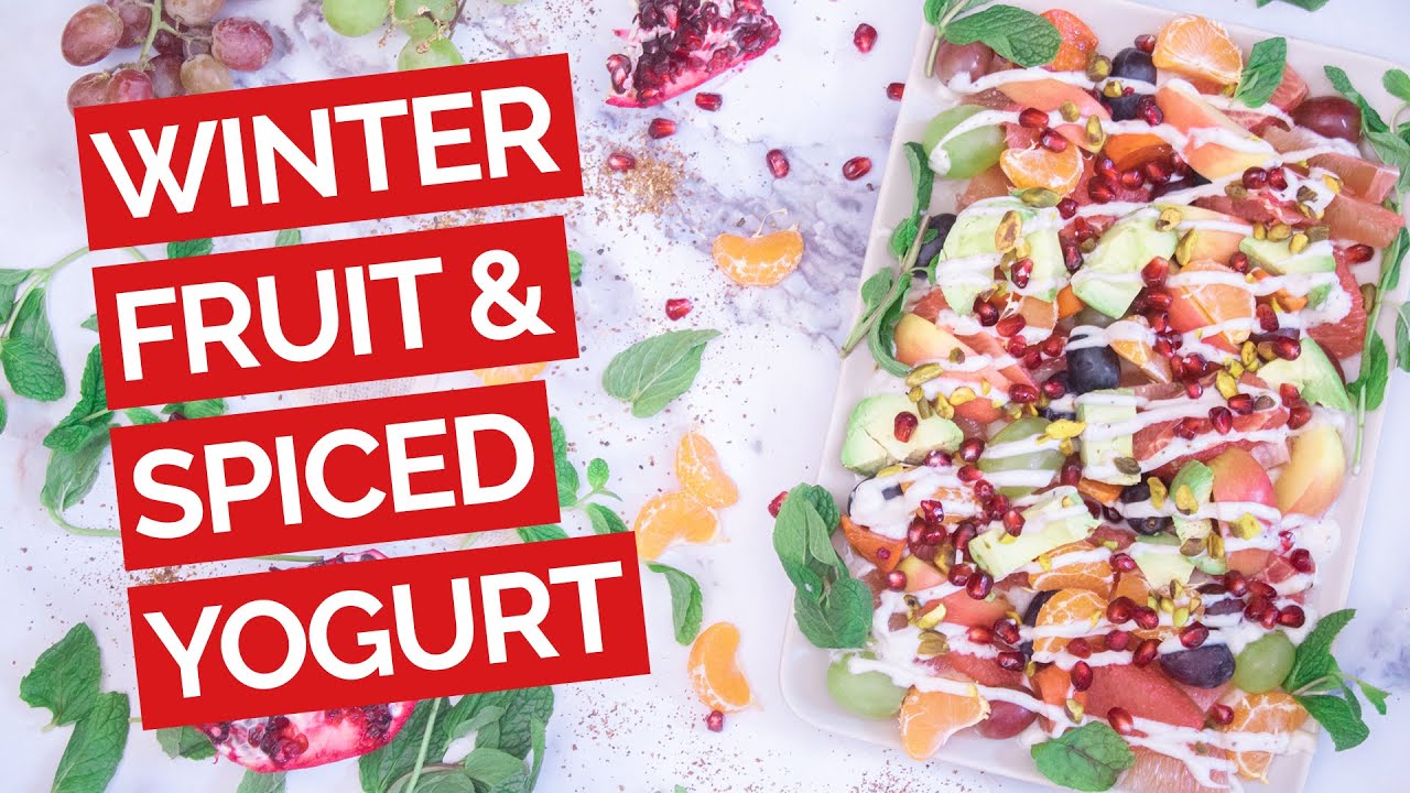 Winter Fruit Salad with Spiced Yogurt