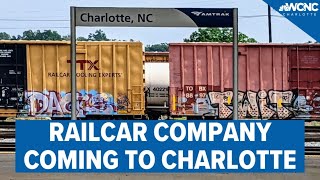 Railcar company relocating to Charlotte