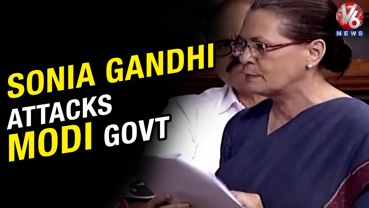 Soniya Gandhi slams NDA government over RTI act in Lok Sabha (06-05-2015)