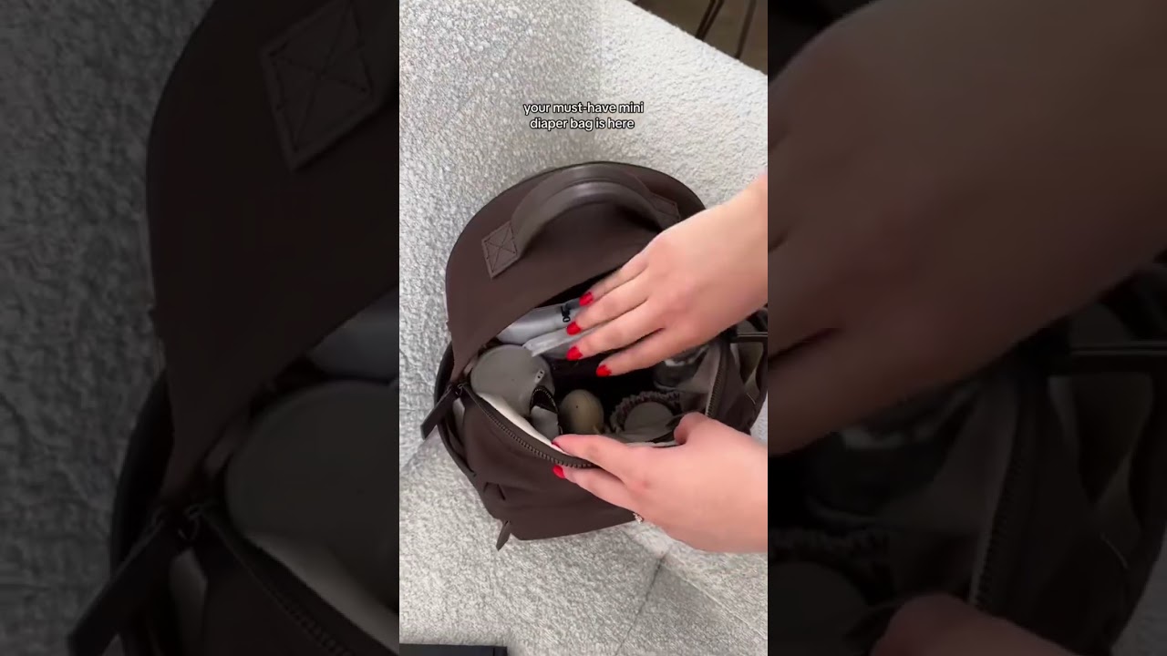 the cutest mini diaper bag backpack is here!!! shop our eli backpack in espresso 🤎 