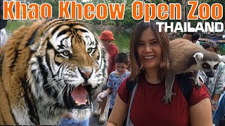 Khao Kheow Open Zoo | Feeding and petting lemurs and taking a golf cart ride around the zoo