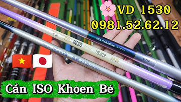 VD 1530:Cần iso #Nhật Khoen Bé 2m7 🔥Cần 2 Khúc Câu Đáy Biển 2m1 - 2m7 Cứng Cao🔥Cần Tay Nhật #250K