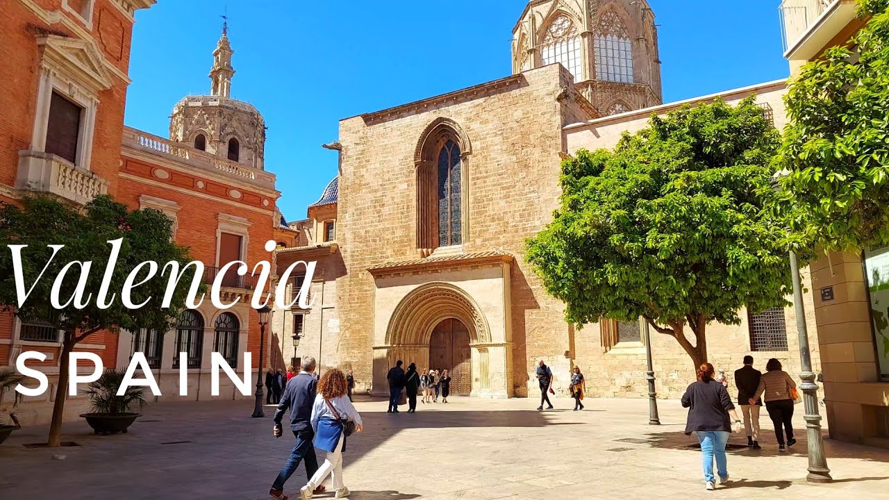Valencia Spain 🇪🇦 walk through the most touristic places | HDR 4K