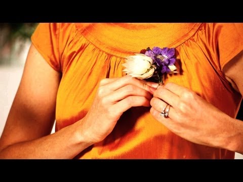 How To Wrap & Fasten A Pin-On Corsage