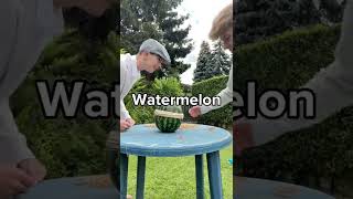 Watermelon 🍉 vs rubber band  #watermelon #trending