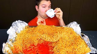 Fire Noodles Discussing Veronica Wang Hot Tea Mukbang