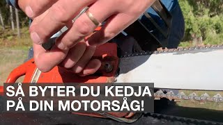 Så byter du enkelt själv kedjan på din motorsåg.