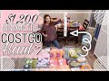 GIGANTIC 😳 $1,200 Costco Shop with Me & HAUL!