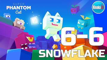 Super Phantom Cat - Level 6-6 SNOWFLAKE Walkthrough (3 Stars)