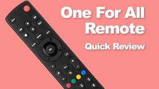 One For All URC1210 Contour Universal Remote – Easy Setup, Compatible with 700+ TV Brands