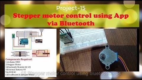15.Stepper motor control using App via Bluetooth