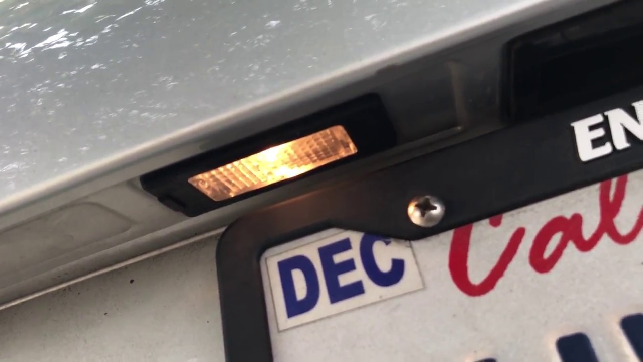 vw number plate light