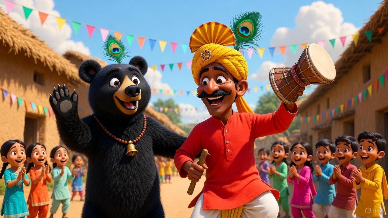 Kaalu Madari Aaya | कालू मदारी आया | Dancing Monkey Rhyme for Kids | Jojo Rhymes | Nursery Rhymes