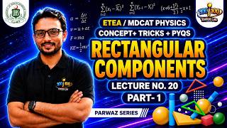 Rectangular Components (PT 1) Lecture 20 | ETEA/MDCAT Physics| Concepts, MCQs & Num | Parwaaz Series