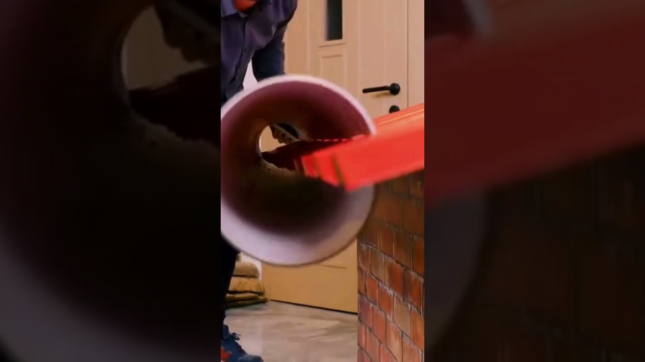 Installing a water pipe on the roof !