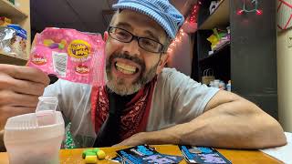 ASMR. Chewing Hubba Bubba Skittles Flavored Gum, And Scratching Lotto Tickets.