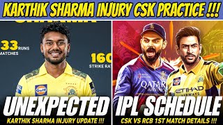 Karthik Sharma Injury Csk Practice Update Ipl 2026 Schedule Latest News