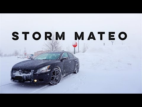 Drifting Around Storm Mateo in My Maxima SV!