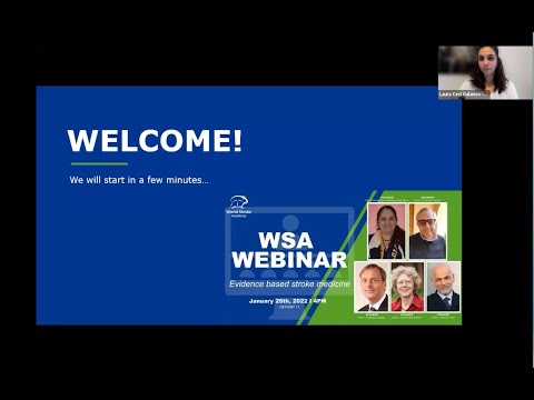 WSA webinar - Evidence Based Stroke Medicine