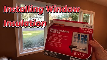 How to install window insulation kit.