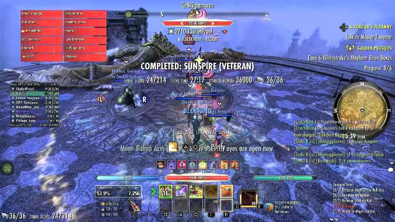 ESO 2nd GodSlayer vSSHM DPS PoV Day 19 神殺し
