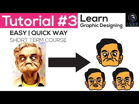Graphic design tutorial (part 3) for beginner | Short term course in hindi 2017