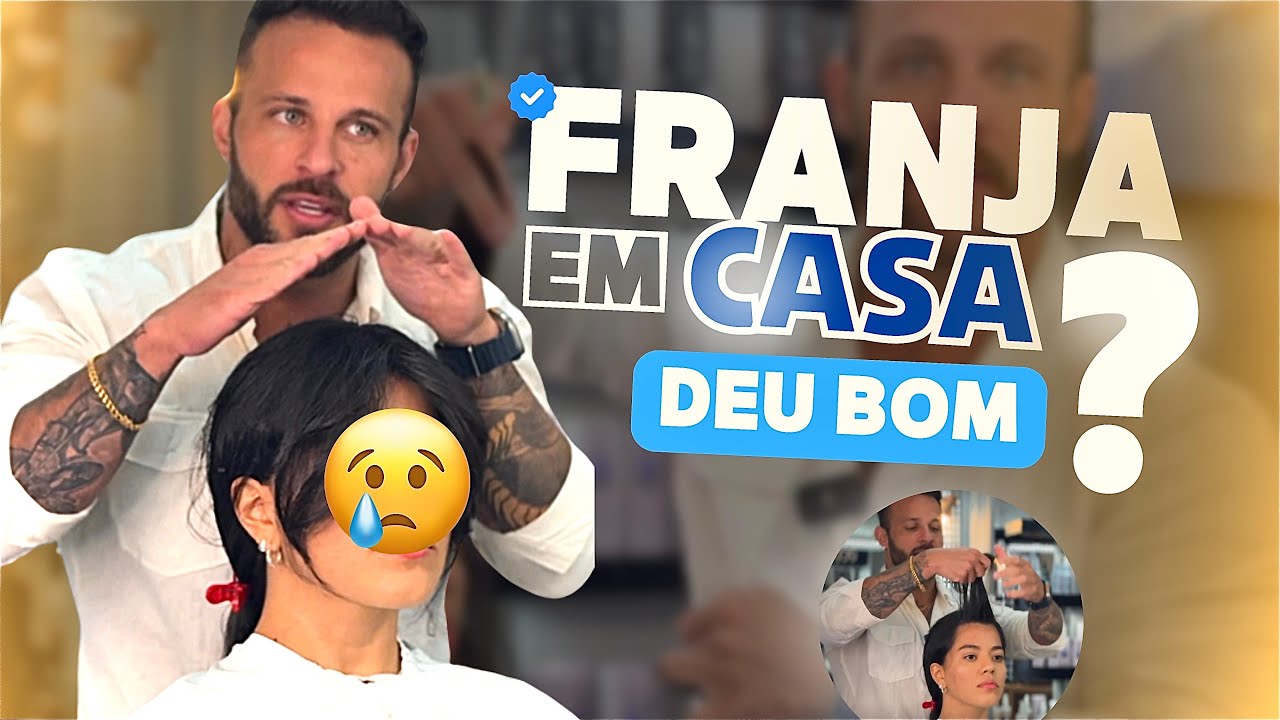 Dica de como cortar a franja do momento em casa! ✂️