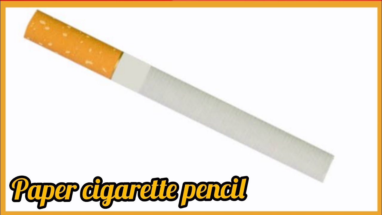 How to make paper cigarette pencil at home \ paper cigarette pencil craft \ #shorts