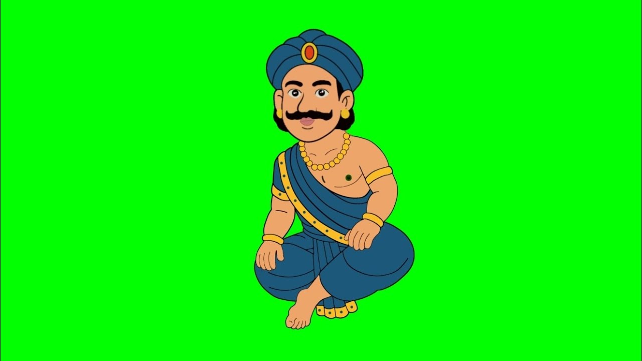 No copyright green screen cartoon video। Cartoon character green screen video
