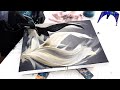 Layers acrylic painting with fluid acrylic  beautiful art 