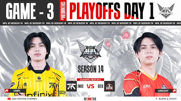 [Game - 3] FNATIC ONIC vs GEEK FAM | MPL ID S14