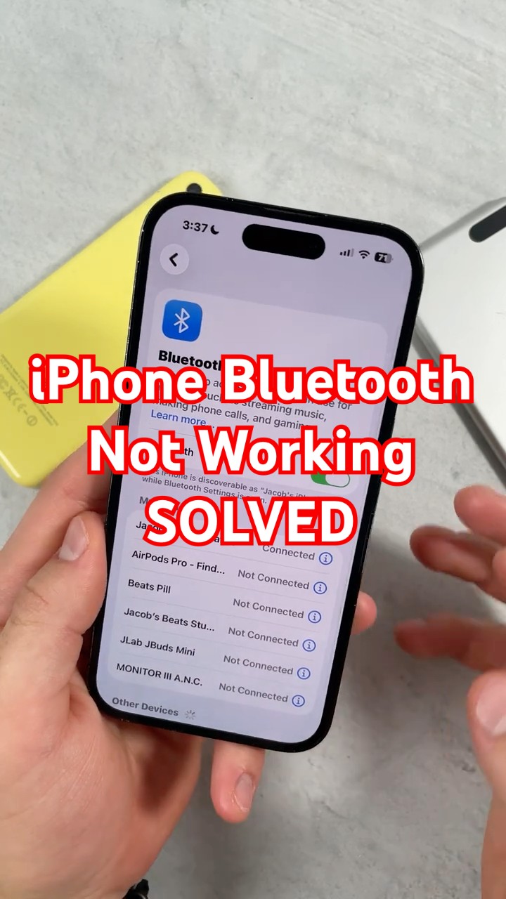iPhone Bluetooth Not Connecting FIXED - YouTube