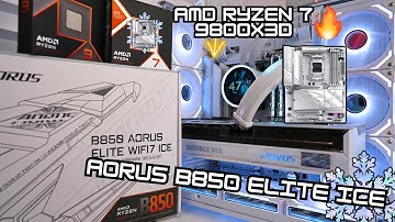 B850 AORUS Elite ICE WIFI7 + 9800X3D : How to Set Up your Motherboard for the best ALL White PC