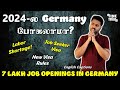 7 lakh job vacancies in germany  new immigration rules 2024 job seeker visa english captions