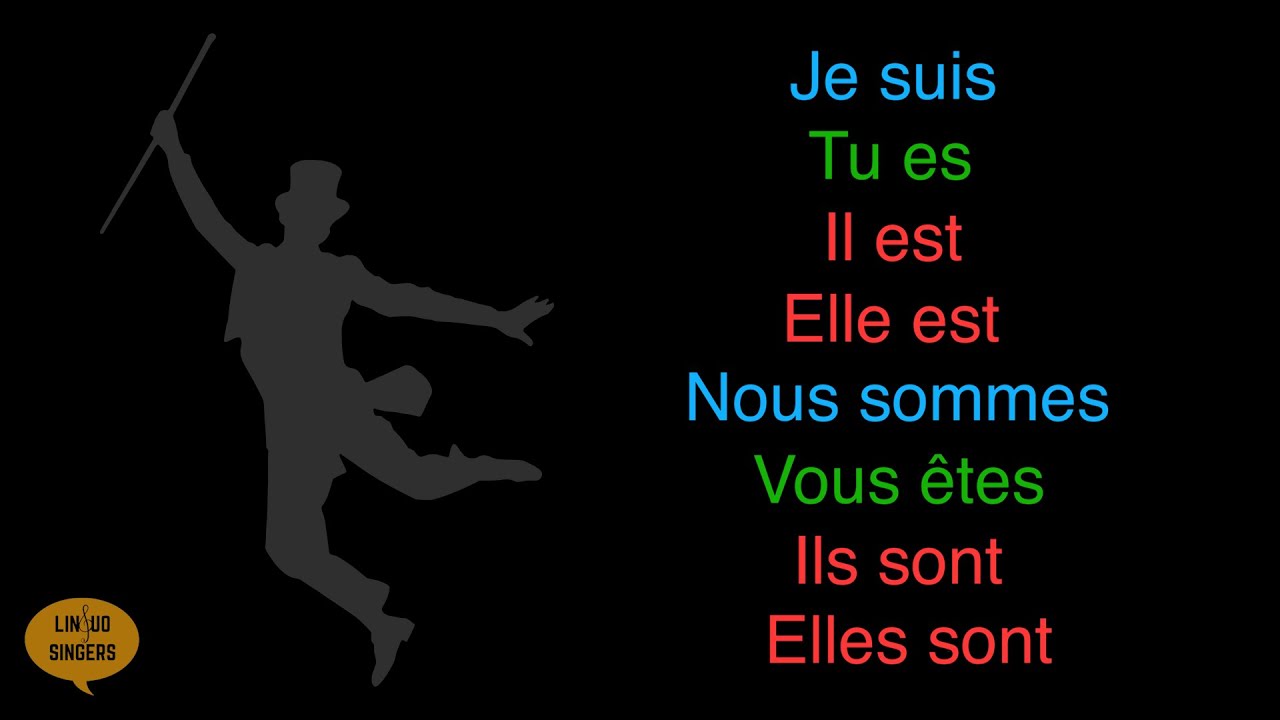 Je suis tu es il est elle est   etre present tense song