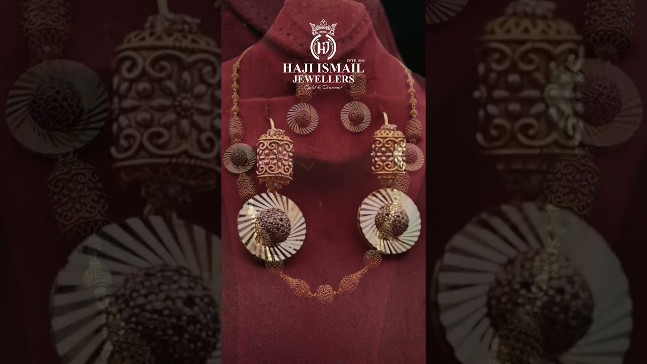 Gorgeous Gold Timeless Necklace Set Design for Women 