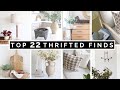 TOP 22 THRIFTED HOME DECOR FINDS | DIY THRIFTED HOME DECOR COMPILATION