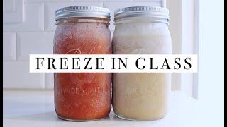 How To Freeze Food In Glass Jars & Containers  | Simple Living