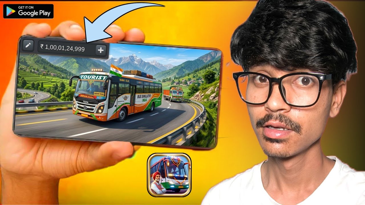FIRST DAY IN BUS SIMULATOR INDIA - TRY MOD APK 🤯 - YouTube