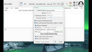 RadioLog 4 - CalTopo Integration - selecting and connecting to a map RadioLog 4 - CalTopo Integration - selecting and connecting to a map