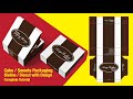 Cake  sweets packaging box die cut  dieline with design complete tutorial on adobe illustrator