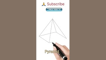 Drawing of Pyramid easy step