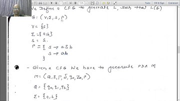 equivalence of CFG and PDA